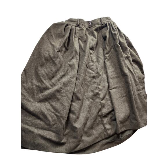 Escada Wool Midi Skirt Womens 42 USA 10 Medium Western Germany Vintage Pleated - Picture 4 of 16